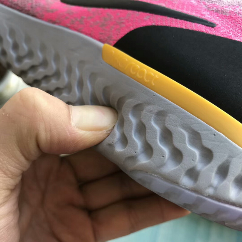 Super max Nike Epic React Flyknit Pink(98% Authentic quality)